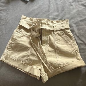 Abercrombie & Fitch High-waisted paper bag shorts